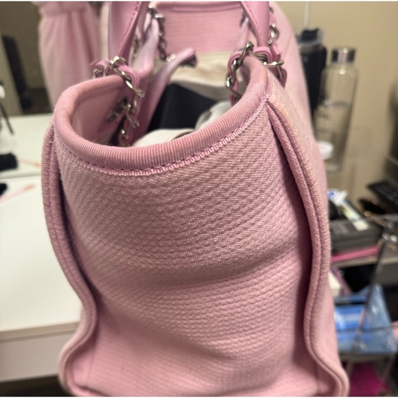 Chanel Deauville S22 Pink Tote Shopping Bag - Picture 5 of 6